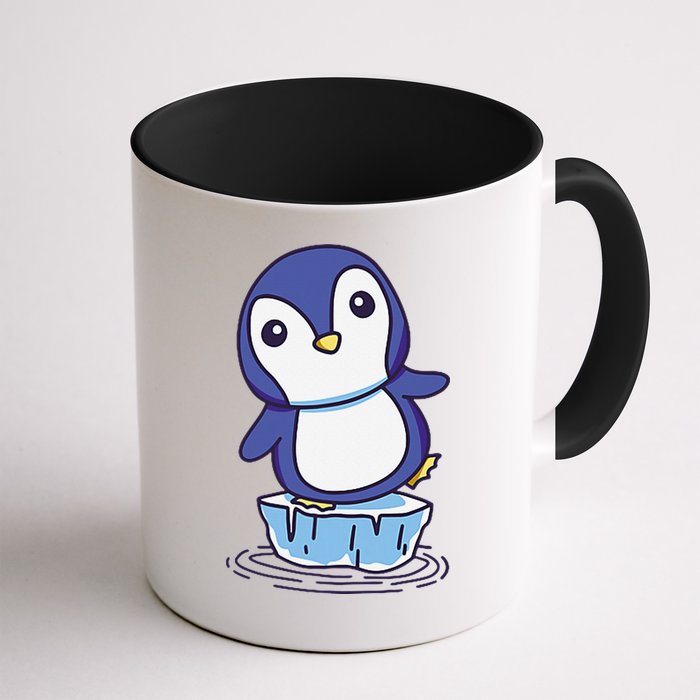 Cute Penguin Standing On An Ice Floe Mug
