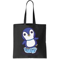 Cute Penguin Standing On An Ice Floe Bag
