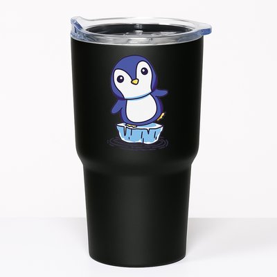 Cute Penguin Standing On An Ice Floe Tumbler