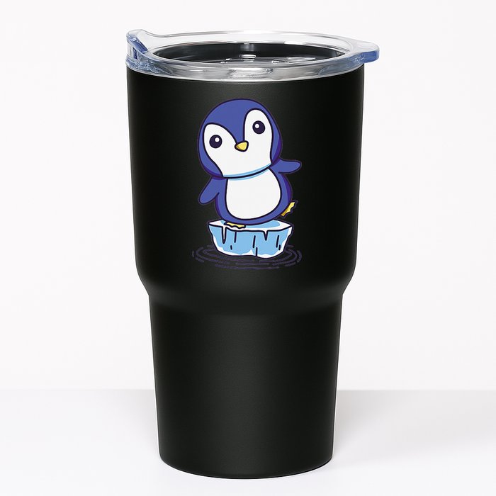 Cute Penguin Standing On An Ice Floe Tumbler