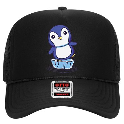 Cute Penguin Standing On An Ice Floe Hat