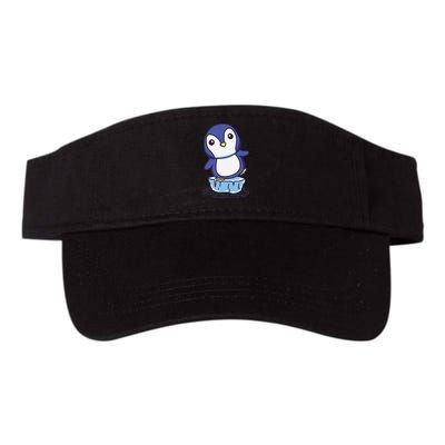 Cute Penguin Standing On An Ice Floe Visor