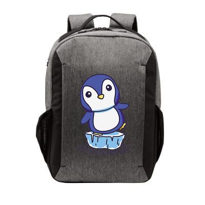 Cute Penguin Standing On An Ice Floe Vector Backpack