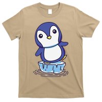 Cute Penguin Standing On An Ice Floe T-Shirt