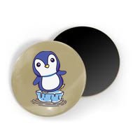 Cute Penguin Standing On An Ice Floe Magnet