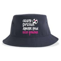 Crazy Proud Soccer Grandma Soccer Player Grandmother Sustainable Bucket Hat