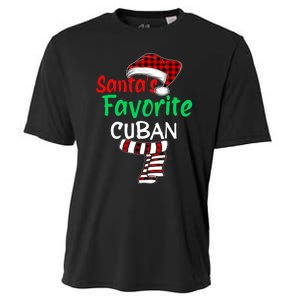 Christmas Pajamas Santa Claus Santas Favorite Cuban Cooling Performance Crew T-Shirt