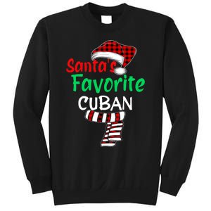 Christmas Pajamas Santa Claus Santas Favorite Cuban Sweatshirt