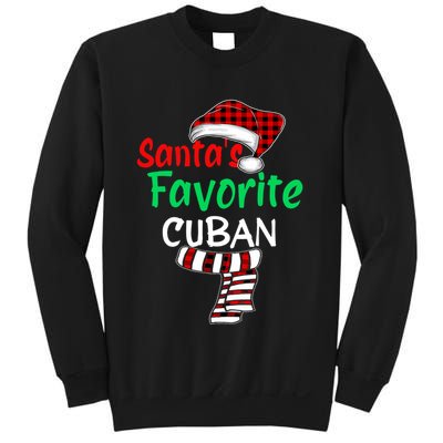 Christmas Pajamas Santa Claus Santas Favorite Cuban Sweatshirt