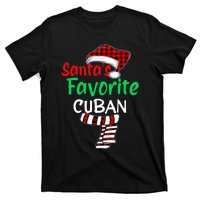 Christmas Pajamas Santa Claus Santas Favorite Cuban T-Shirt