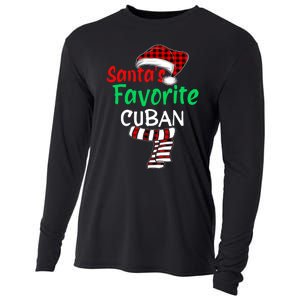 Christmas Pajamas Santa Claus Santas Favorite Cuban Cooling Performance Long Sleeve Crew