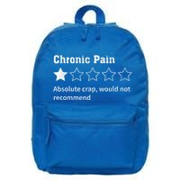 Chronic Pain Sarcastic Quotes Chronic Pain Recommend 16 in Basic Backpack
