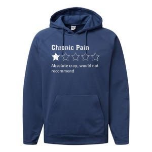 Chronic Pain Sarcastic Quotes Chronic Pain Recommend Performance Fleece Hoodie