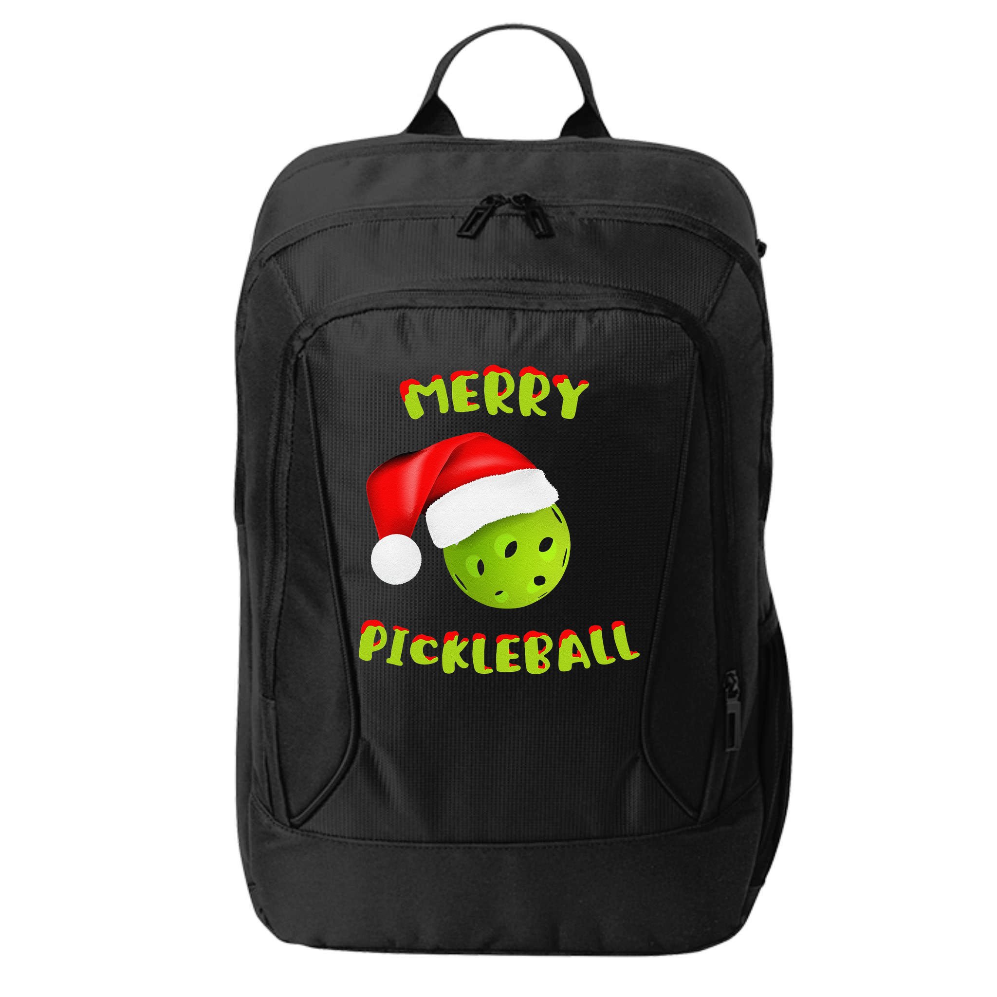 Christmas Pickleball Santa Hat Pickleball Player Winter Dink City Backpack