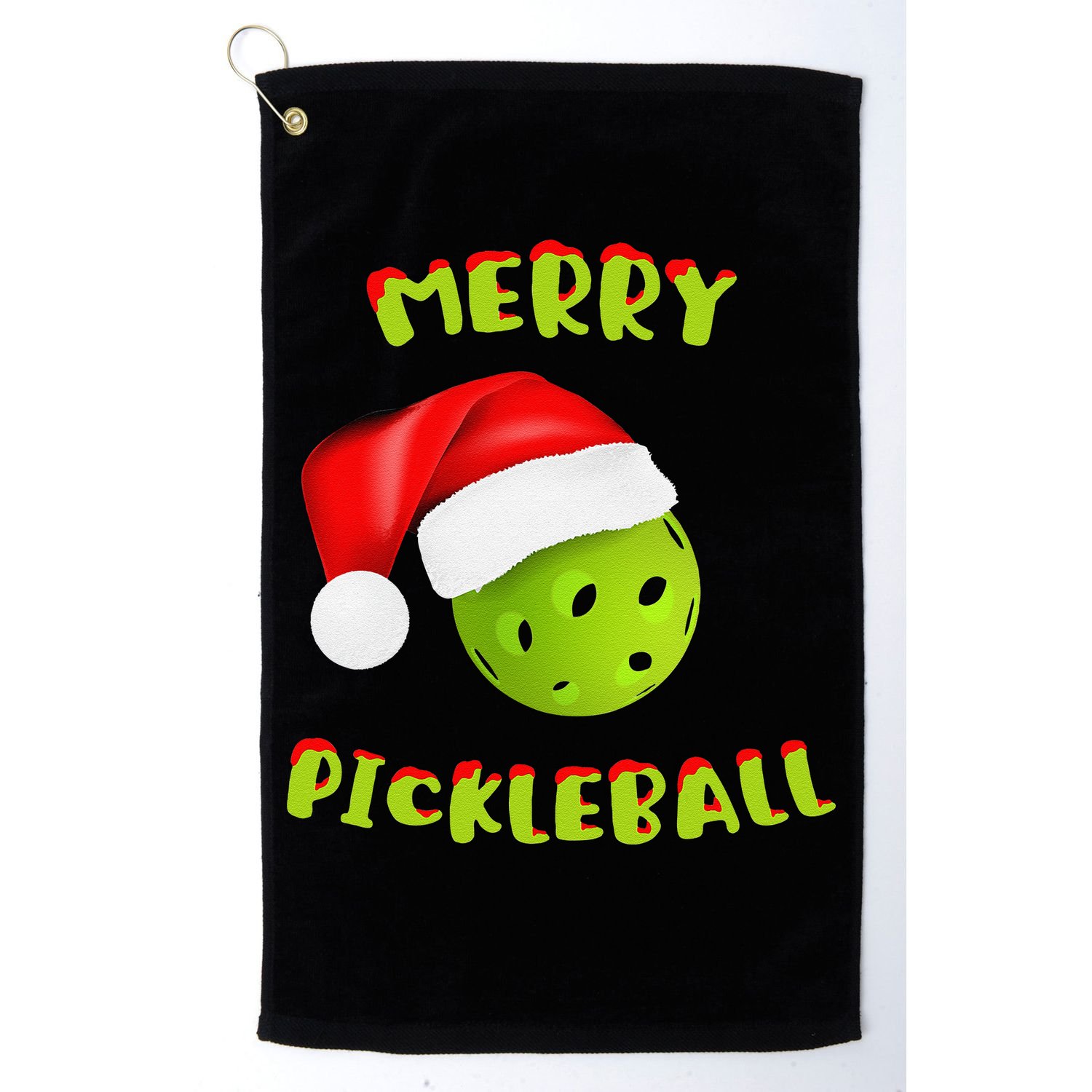 Christmas Pickleball Santa Hat Pickleball Player Winter Dink Golf Towel