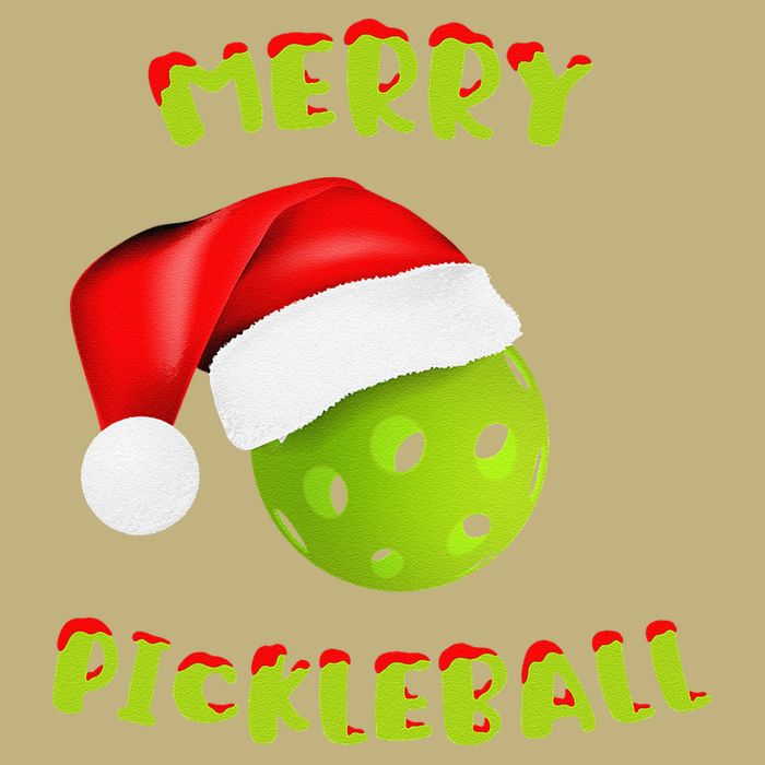 Christmas Pickleball Santa Hat Pickleball Player Winter Dink Cooling Performance Crew T-Shirt