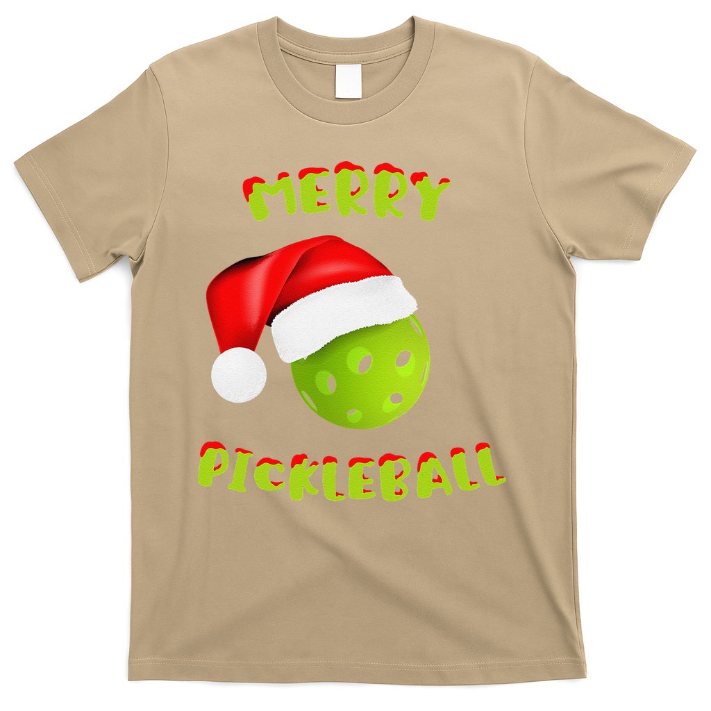 Christmas Pickleball Santa Hat Pickleball Player Winter Dink T-Shirt