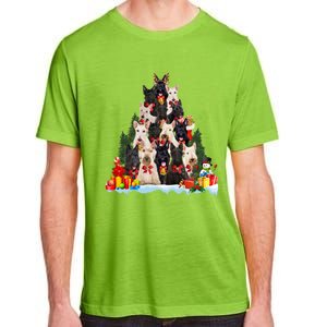 Christmas Pajama Scottish Terrier Xmas Tree Funny Gift Dog Lovers Cool Gift Adult ChromaSoft Performance T-Shirt