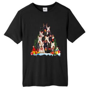 Christmas Pajama Scottish Terrier Xmas Tree Funny Gift Dog Lovers Cool Gift Tall Fusion ChromaSoft Performance T-Shirt