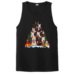 Christmas Pajama Scottish Terrier Xmas Tree Funny Gift Dog Lovers Cool Gift PosiCharge Competitor Tank