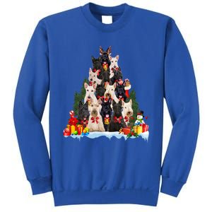 Christmas Pajama Scottish Terrier Xmas Tree Funny Gift Dog Lovers Cool Gift Sweatshirt