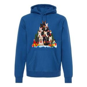 Christmas Pajama Scottish Terrier Xmas Tree Funny Gift Dog Lovers Cool Gift Premium Hoodie