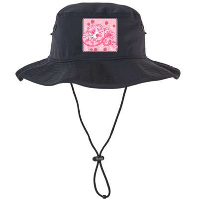 Cute Pink Strawberry Milk Snake Kawaii Ball Python Bucket Hat