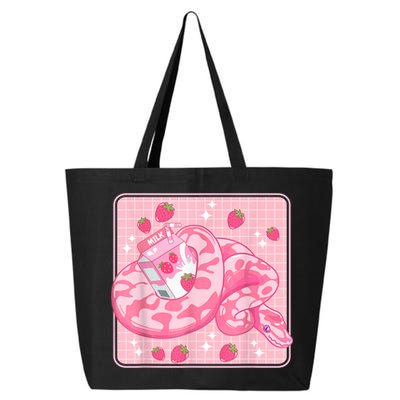 Cute Pink Strawberry Milk Snake Kawaii Ball Python 25L Jumbo Tote