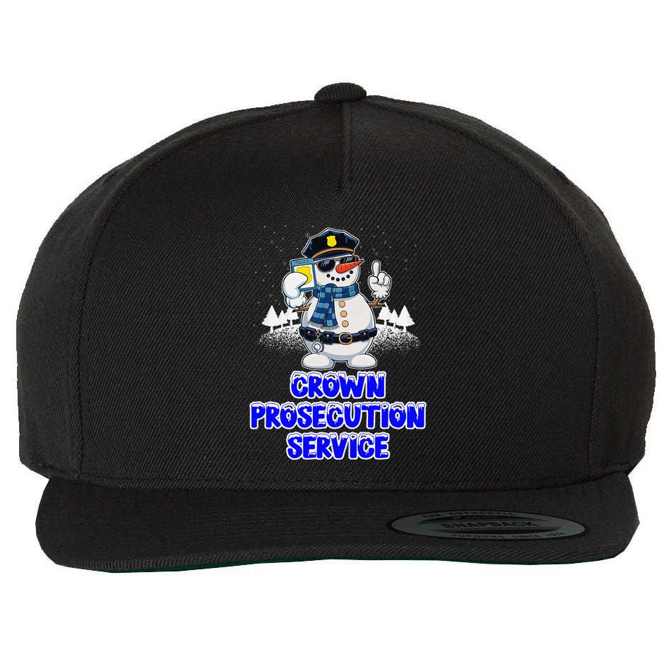 Crown Prosecution Service Funny Police Officer Humor Cops Wool Snapback Cap