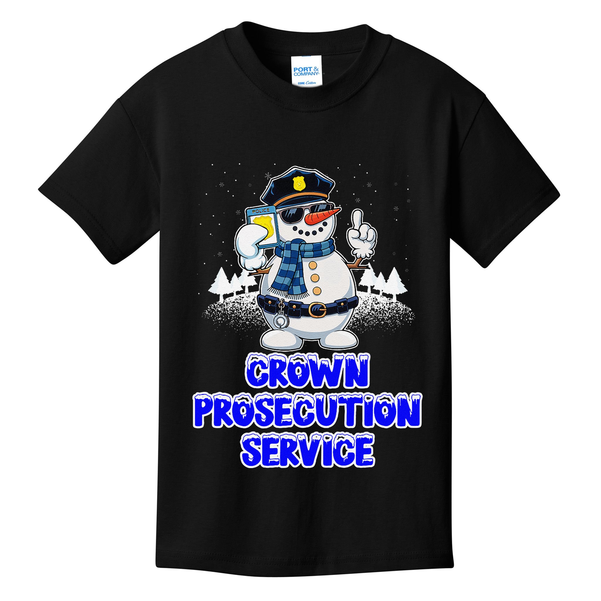 Crown Prosecution Service Funny Police Officer Humor Cops Kids T-Shirt