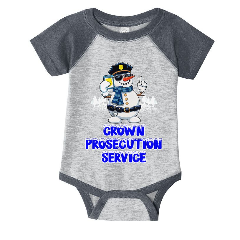 Crown Prosecution Service Funny Police Officer Humor Cops Infant Baby Jersey Bodysuit