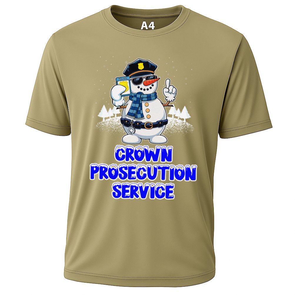 Crown Prosecution Service Funny Police Officer Humor Cops Cooling Performance Crew T-Shirt