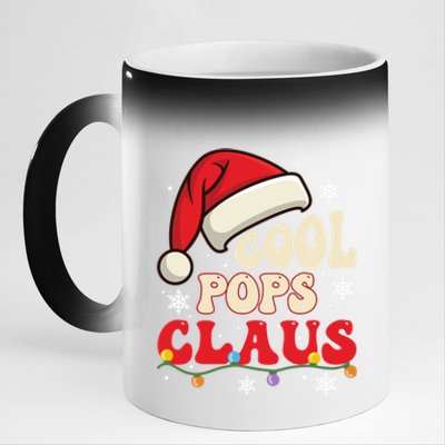 Cool Pops Santa Claus Christmas Matching Costume Gift 11oz Black Color Changing Mug