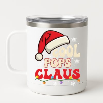 Cool Pops Santa Claus Christmas Matching Costume Gift 12 oz Stainless Steel Tumbler Cup