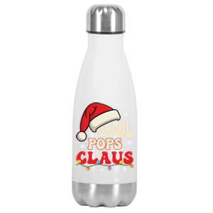 Cool Pops Santa Claus Christmas Matching Costume Gift Stainless Steel Insulated Water Bottle