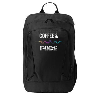 Coffee & Pods Sound Wave Tee City Backpack