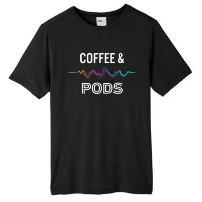 Coffee & Pods Sound Wave Tee Tall Fusion ChromaSoft Performance T-Shirt