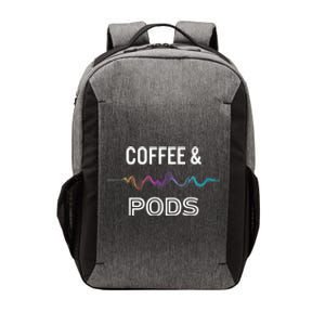 Coffee & Pods Sound Wave Tee Vector Backpack