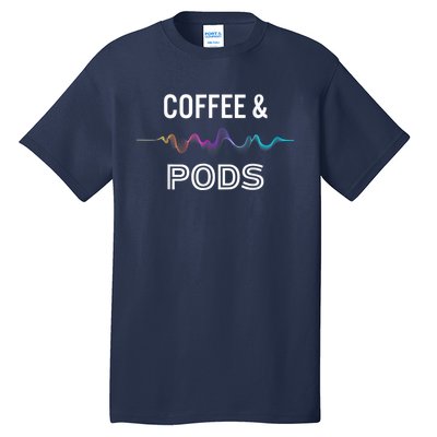 Coffee & Pods Sound Wave Tee Tall T-Shirt