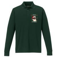 Christmas Pug Santa For Pug Lover Merry Pugmas Xmas Performance Long Sleeve Polo