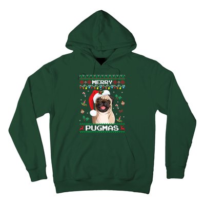 Christmas Pug Santa For Pug Lover Merry Pugmas Xmas Hoodie