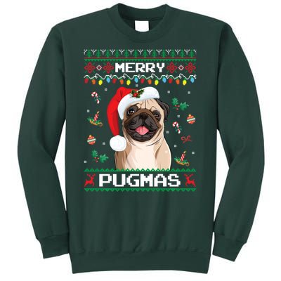 Christmas Pug Santa For Pug Lover Merry Pugmas Xmas Sweatshirt