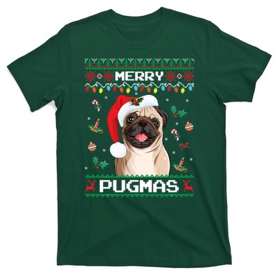 Christmas Pug Santa For Pug Lover Merry Pugmas Xmas T-Shirt