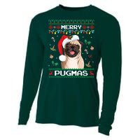 Christmas Pug Santa For Pug Lover Merry Pugmas Xmas Cooling Performance Long Sleeve Crew