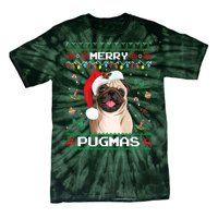 Christmas Pug Santa For Pug Lover Merry Pugmas Xmas Tie-Dye T-Shirt