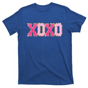 Chenille Patch Sparkling Xoxo Valentines Day Heart Love Gift T-Shirt