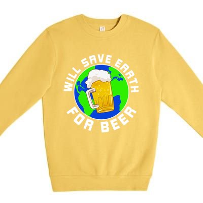 Climate Protection Saying Against Climate Change Cute Gift Premium Crewneck Sweatshirt