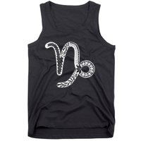 Capricorn Pink Star Sign Birth Birthday Gift Zodiac Tank Top