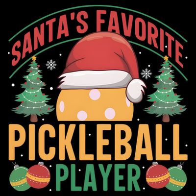 Christmas Pickleball Santa Favorite Pickleball Player T-Shirt