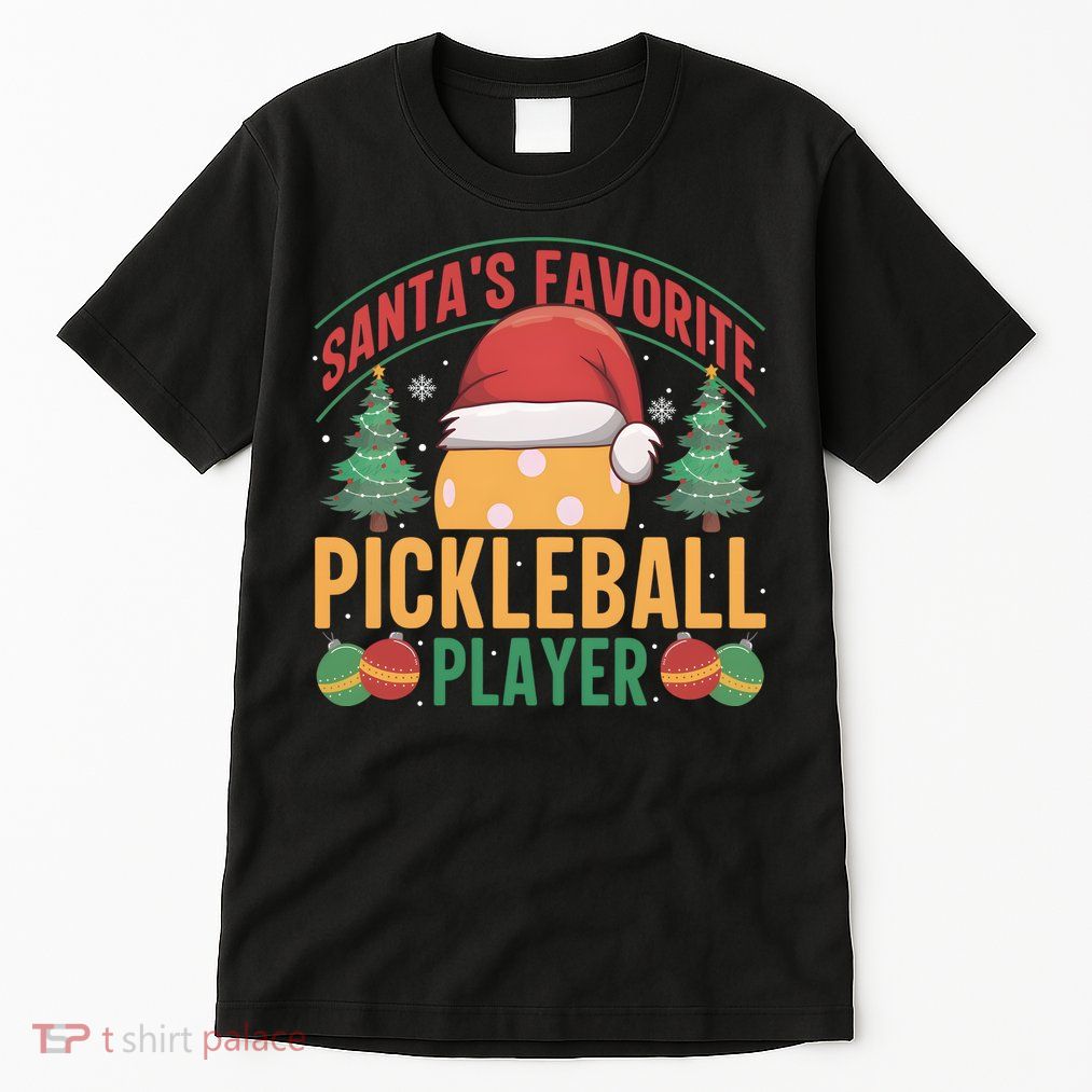 Christmas Pickleball Santa Favorite Pickleball Player Tall T-Shirt